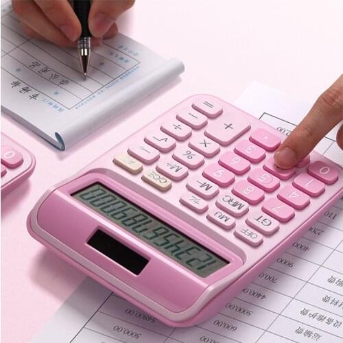 1Pcs Student Calculator Small Mini Computer Girl Cute Pink Student Computing Personality Creative Fashion Portable Carrying