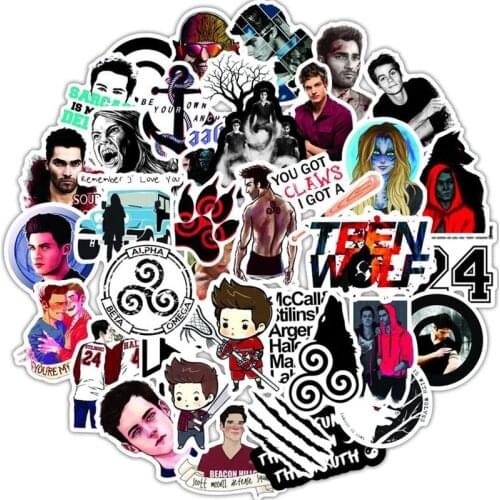 10/30/50Pcs TV Show Teen Wolf Waterproof Stationery PVC Sticker Luggage Laptop Graffiti Skateboard Children Classic Toy Gift