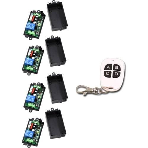 110V 220V Wireless Remote Control Switch 1CH 1 CH 10A Relay RF Remote Control System 315Mhz/433Mhz