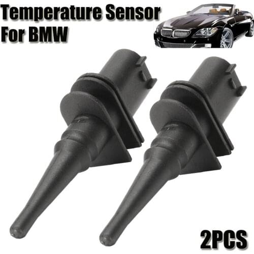 2Pcs Car Air Temperature Sensor Front Rear Left Right Temp Exterior Outside Ambient Sensor 65816905133 For BMW 1 3 5 6 Series