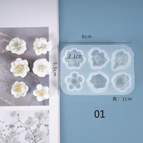 3D Flower Silicone Molds Fondant Craft Cake Candy Chocolate Sugarcraft Ice Pastry Baking Tool Mould Soap Mold Cake Decorator