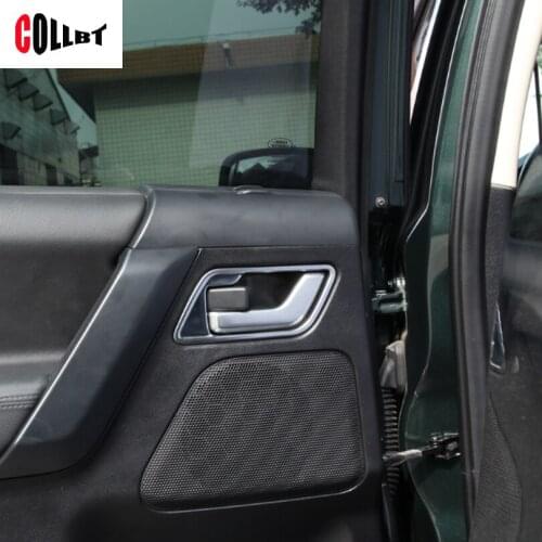 4Pcs/set Chrome Interior Door Handle Bowl Cover Frame Trim Decoration For Land Rover Freelander 2 2007-2015
