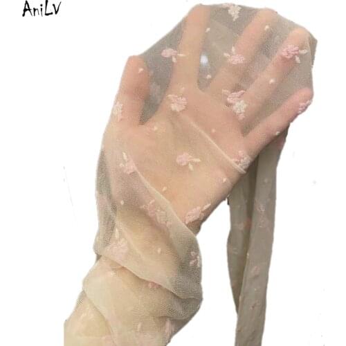 AniLV Retro Spring Country Pastoral Floral Stockings Anime Lolita Girl Pantyhose Stocking Cosplay Costume