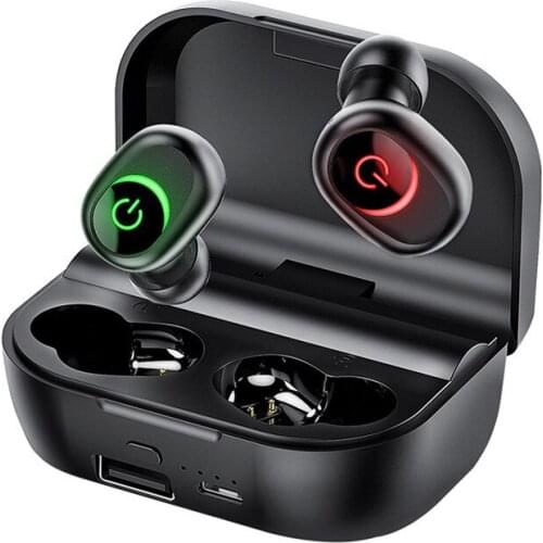 Arikasen TWS Bluetooth 5.0 earphone true wireless earbuds TWS Wireless headsest Sport Running Earphone with mic charging case