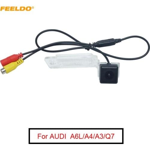 FEELDO Car Backup Rear View Camera For AUDI A6L/A4/A3/Q7/S5/A8L 09/10/11 Car Reversing Parking Camera #MX5788