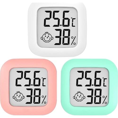 2 in 1 Digital Thermometer Hygrometer Mini Temperature/Humidity Meter Home Wall Hygrothermograph For Indoor Outdoor