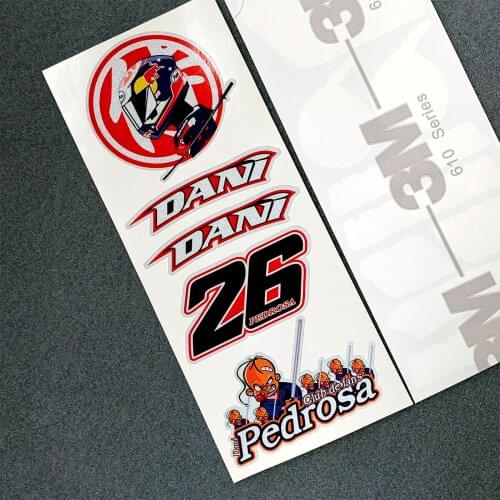 Motorsport Dani Pedrosa 26 #26 stickers Samurai for Helmet RX-7X RX-7V Motocross Decals motorcycle sticker 3M Highly Reflective