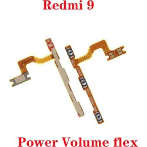 For Xiaomi Redmi 9 M2004J19G side button strip Power Volume Up/Down Flex Cable