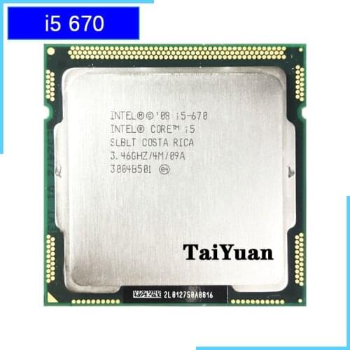 Intel Core i5-670 i5 670 3.4 GHz Dual-Core CPU Processor 4M 73W LGA 1156
