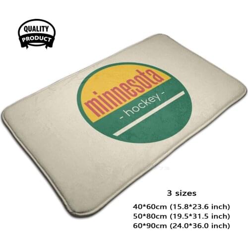 Minnesota Hockey Door Mat Foot Pad Home Rug Midwest Minneapolis Ice Hockey Lnh Wild Hockey Wild Minneapolis Wild Wild