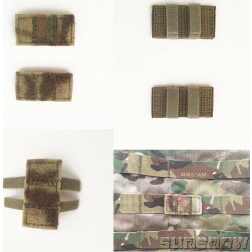 2Pcs Hook Loop Strap Adapter for Molle Tactical Vest Bag DIY Patch Badge