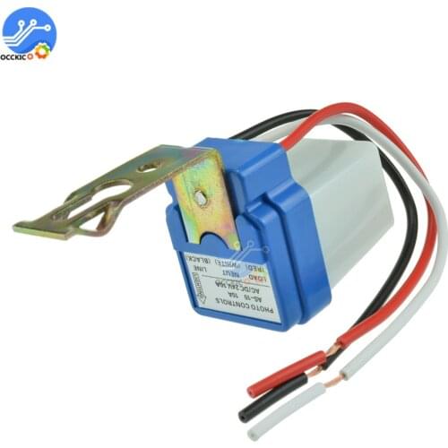 DIY kit 12V 24V 220V 10A Street Light Switch Control Automatic On Off Photocell Interruptor Photoswitch Sensor Control