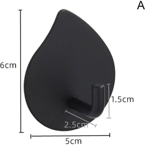 304 Stainless Steel Sticky Hook Strong Adhesive Punch Free Innovative Waterproof Moistureproof for Kitchen Bathroom JDH88