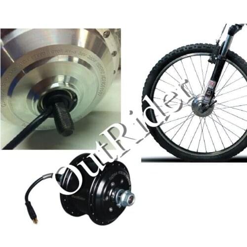 OR01A1 36V 235rpm 118 Front V-Brake Mini Brushless Halless DC Left Outlet Motor with 3-Pin Water-proof Wire CE/EN15194 E-bike