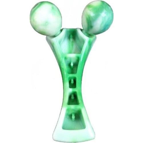 2020 thin face slimming artifact 3D manual plastic two-wheeled massage roller thin face beauty tool