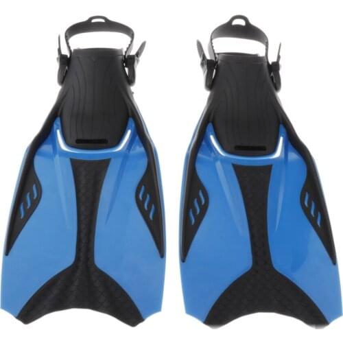 Open Heel Diving Fins Adjustable Snorkeling Dive Fin Anti-slip Shoes