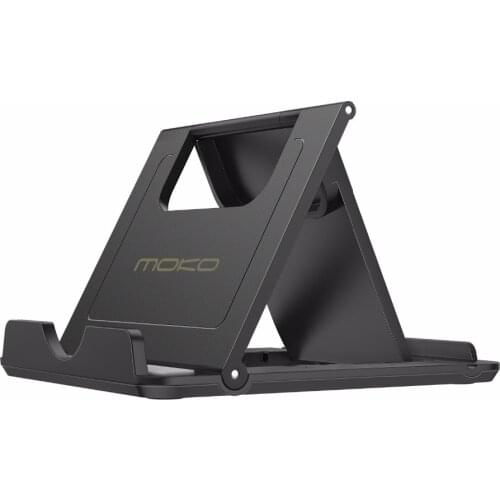 MoKo Cell Phone Stand,Tablet Stand,Universal Foldable Multi-angle Desktop Holder for Smartphone,Tablet(6-11"),iPhone X/8/8 Plus