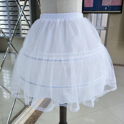 Elastic Waist 2-Hoops Ball Wedding Dress Petticoat White Cheap bride petticoat 2022