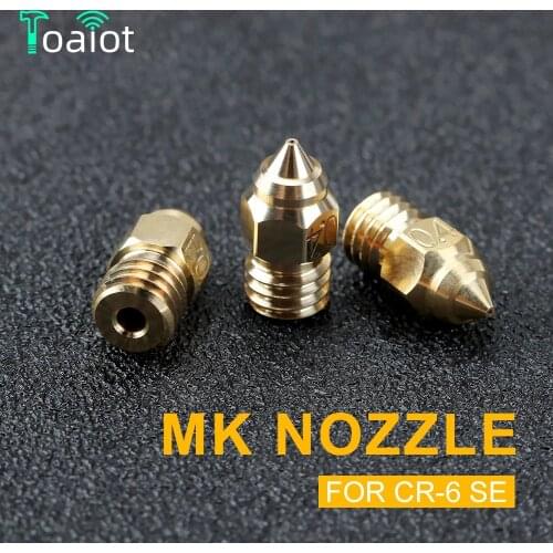 1Pcs CR-6 SE 0.3-1.0MM 0.4MM Nozzle Hotend Nozzles For CRELITY CR-10 V2 CR-6 SE Ender-3 Ender-5 Series 3D Printer parts