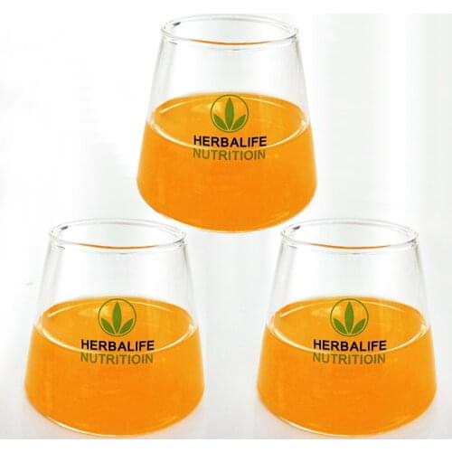 300ML/400ml Herbalife Nutrition Glass Mug Coffee Cup With Handle Cups For Breakfast Milk Tea Juice Cold Brinkware Beer