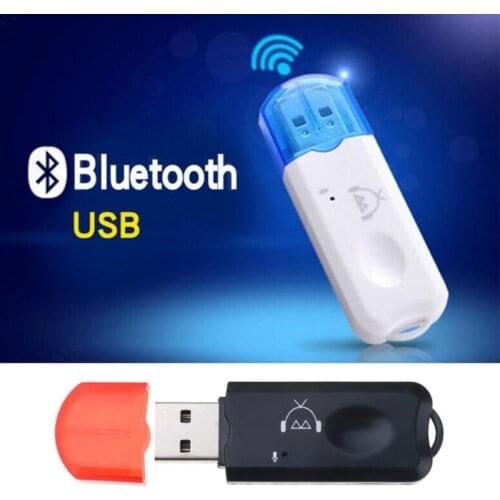 1pcs Portable USB AUX Bluetooth Music Audio Receiver Wireless Bluetooth Adapter Handsfree Car Kit With Microphone FM Transmitter