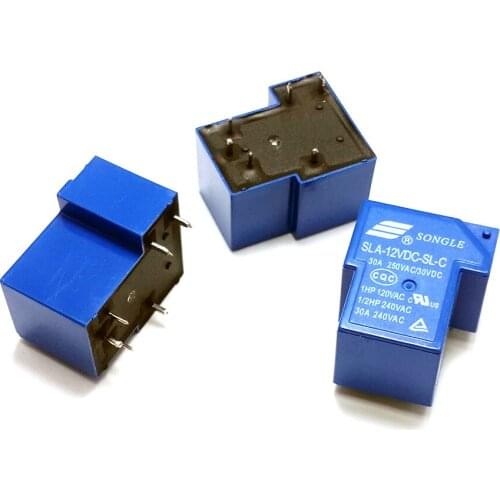 6 Pin 12V 30A DC Sealed relay 6 feet Songle brand relay for large current