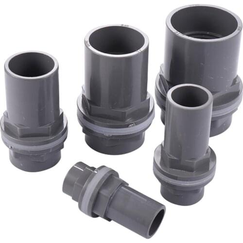 20/25/32/40/50mm Durable Drain Pipe PVC Pipe Connectors Garden Irrigation Water Pipe Joint Fish Tank Water Supply Accessories