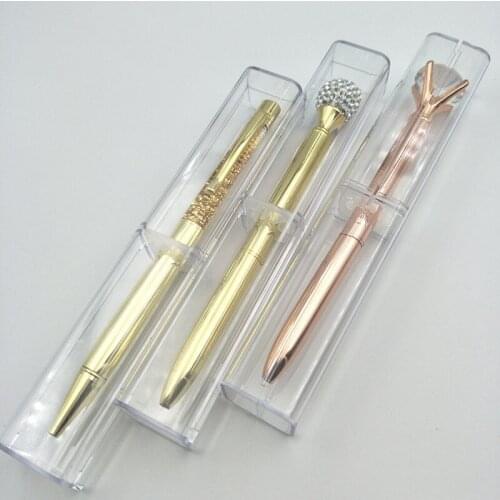 200pcs Rectangular Clear Plastic Pen Box WB247