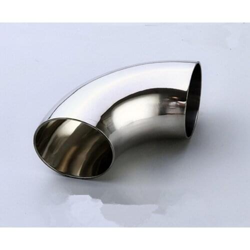 57mm OD 304 Stainless Steel Sanitary Weld 90 Degree Elbow Pipe Fitting For Water Oil Gas