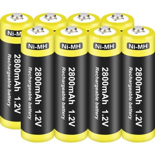 8Pcs AA AAA Battery Rechargeable Batteries 1.2V AA AAA Ni-MH Pre-charged Rechargeable Battery 2A 3A Baterias for Camera Flashlig