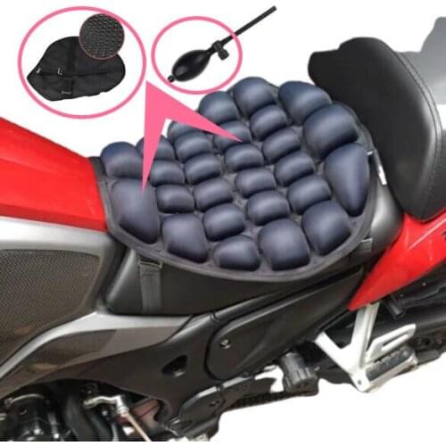 Motorcycle seat Accessories Universal TPU+LYCRA Motorcycle Seat massage with 27 Airbag vibration and Pump Seat Cushion cover pad