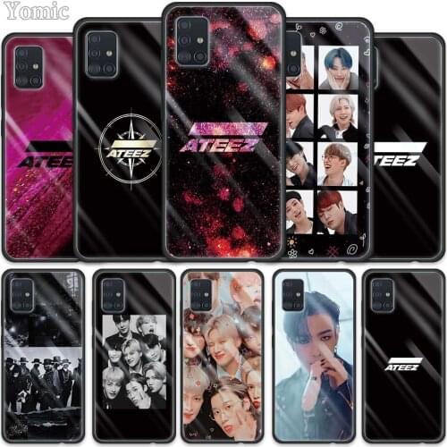 Ateez Hongjoong Case for Samsung Galaxy A51 A50 A71 A70 M31 A31 A30 A21s A91 M51 A10 A40 A41 A11 A01 Tempered Glass Phone Cover