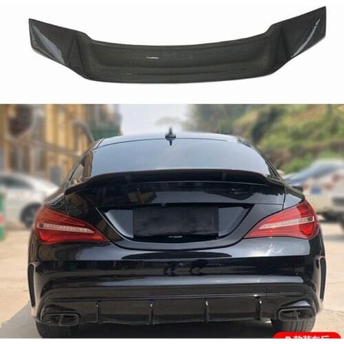 For Mercedes-Benz CLA W117 CLA180 CLA200 CLA250 CLA260 Carbon Fiber Rear Trunk Wing Spoiler CLA45 R Style 2014 - UP