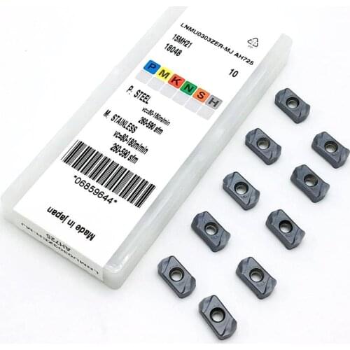 Fast feed milling cutter LNMU0303ZER MJ AH725 Carbide insert CNC lathe tool External turning insert LNMU 0303 Lathe part tool