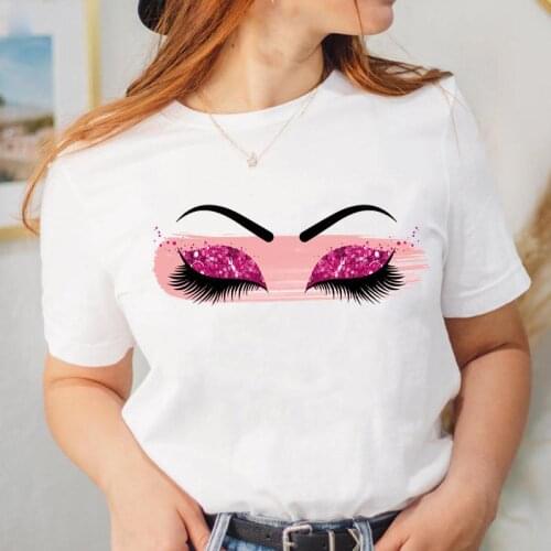 Graphic T Shirt Tee Fashion Women Lady Cartoon Top Clothing New Watercolor New 90s Female Short Sleeve Lovely T-shirt Clothing