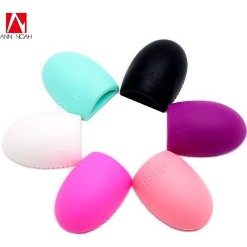 Hot 6 Colors Brushegg Glove Scrubber Board Beauty Clean Tools Makeup Brush Cleaning Cosmetic Brush Cleaner