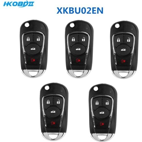 HKOBDII VVDI Wire XK XKBU02EN 4 Buttons Universal VVDI2 Car Key Remote for Xhorse VVDI Mini and VVDI Key Tool