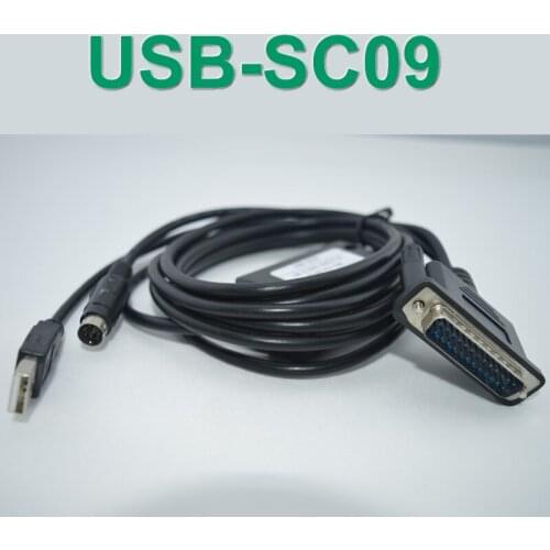 USB-SC09 Programming cable for MELSEC-FX PLC (FX1N/2N/3S/3G/3U) and A series,HAVE IN STOCK