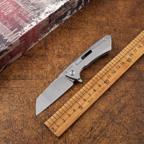 New folding knife D2 blade steel handle outdoor hunting camping survival tactical fruit pocket knife EDC hand tool