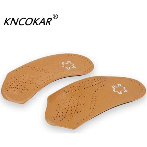 Half arch support orthopedic insoles flat foot correct 3/4 length orthotic insole feet care health orthotics insert shoe pad