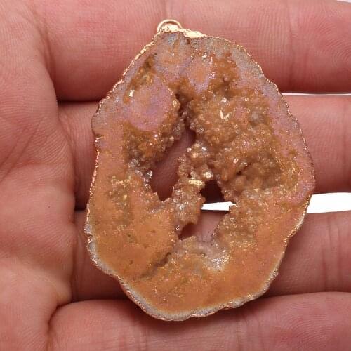 Natural Stone irregular Shape Semi-precious Pendant Charms for Women Jewelry Making DIY Necklace Bracelet