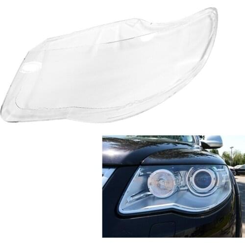 Car Clear Front Headlight Lens Shell Cover Replacement for Touareg 2007 2008 2009 2010