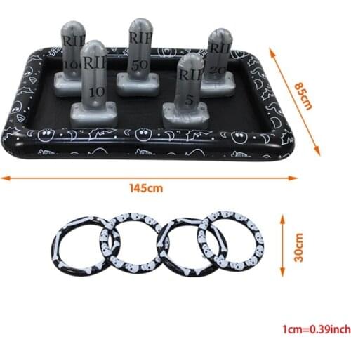 Q9QB Inflatable Fruit Tray Pool Floating Beverage Holder Halloween Throwing Toy Foldable Floating Bar for Kids' Party Gift