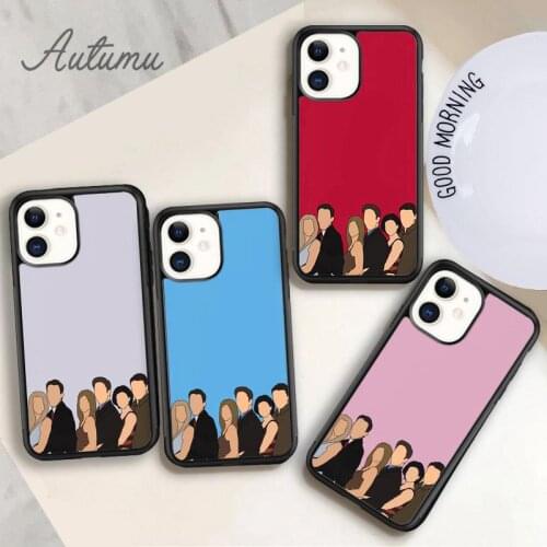 Friends rubber Phone Case for iPhone 11 12 Pro Max mini X XR XS SE 2020 5 6S 7 8 Plus Samsung Galaxy S8 S9 S10 Cover shell