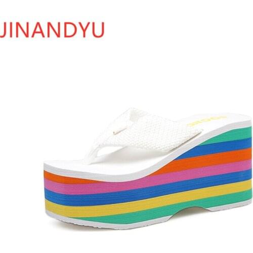 Woman Flip Flops Sandals Ladies Wedges Shoes for Women Summer Sliders High Heels Woman Slippers Platform Flip Flop Beach Slipper
