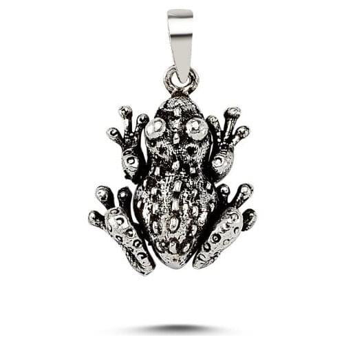 Silverlina Silver Frog Pendant