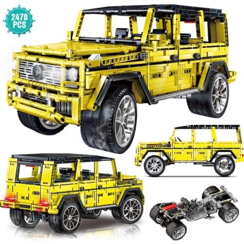 High-tech Super Off-road Car Building Block Famous Climbing Vehicle Simulation Model Bricks Toys Holiday Gift For Boyfriend