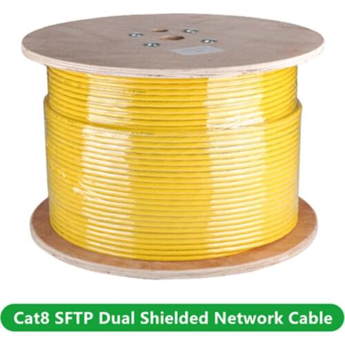 RJ45 Cat8 Ethernet Cable 40Gbps 2000MHz Double Shielded Patch Cord RJ 45 Extension Cord Lan Network Cable 10m 20m 30m 50m 100m