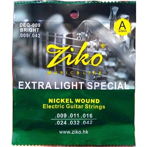 Ziko Deg 009-042 Electric Guitar Strings Nickel Wound Extra Light Special Strings Musical Instrument Guitar Accessories Parts