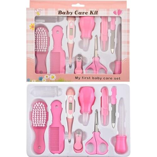 10Pcs Baby Care Kit Newborn Healthcare Portable Safety Nail Trimmer Manicure Grooming Set
